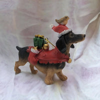 Dachshund Dog Hanging Tree Ornament.