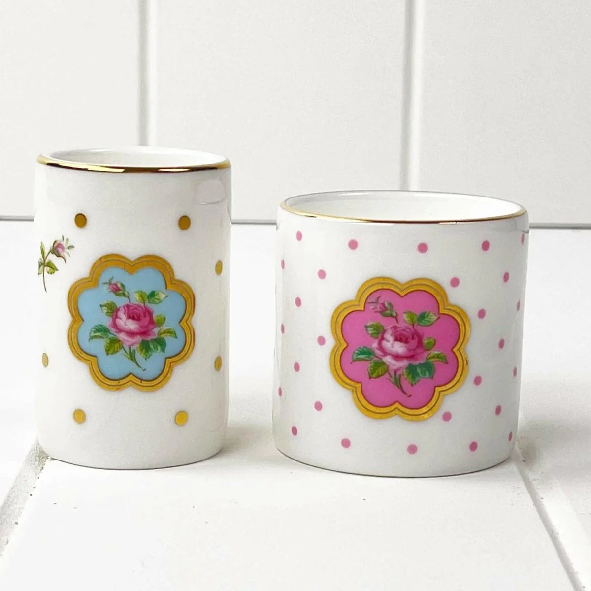 Royal Albert Cheeky Vintage Mix Votives (set of two) - Exquisite Homewares 