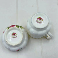 Royal Albert Flower of the Month November Sugar and Creamer Set - Exquisite Homewares 