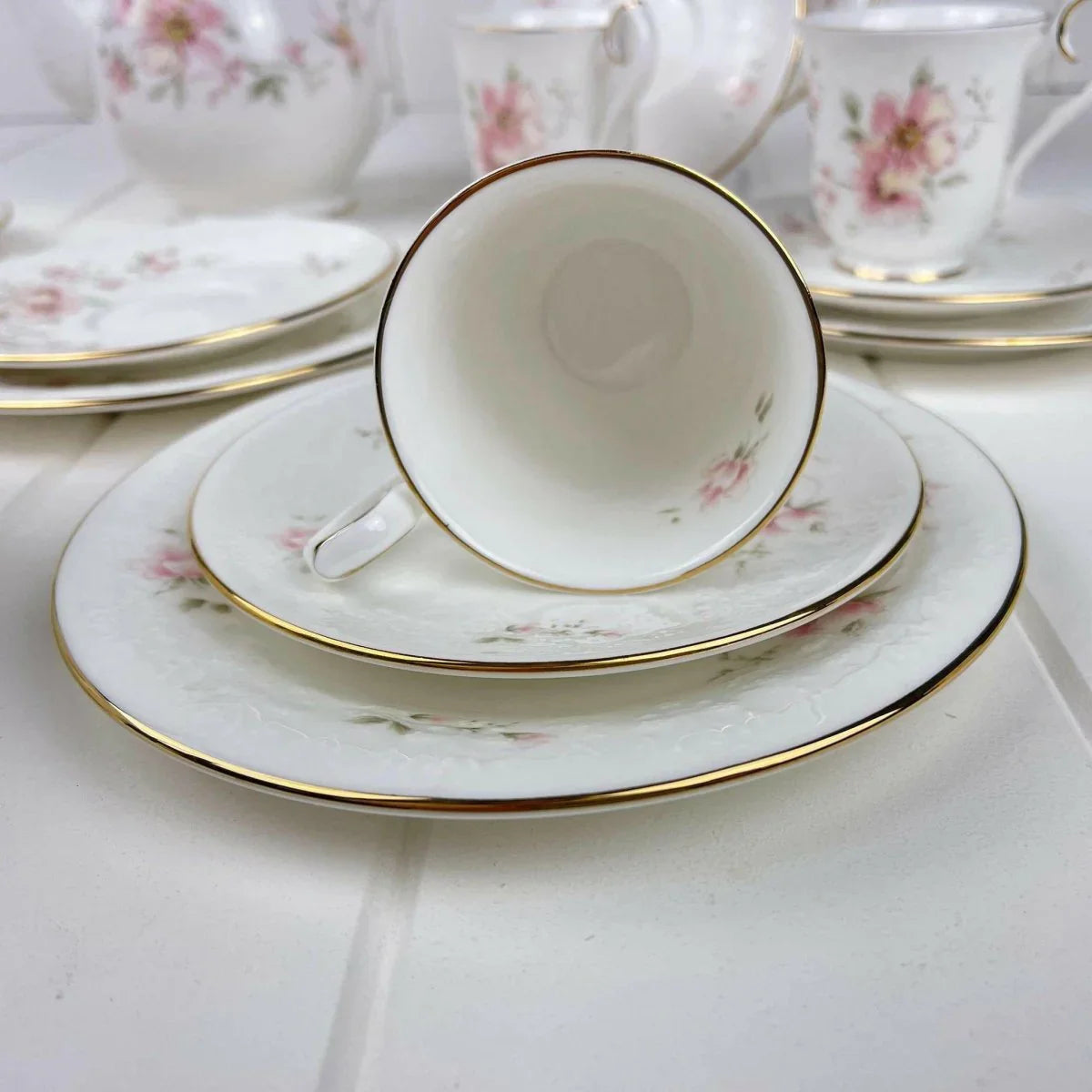 Royal Albert For all Seasons - Breath of Spring Demitasse Trio - Exquisite Homewares 