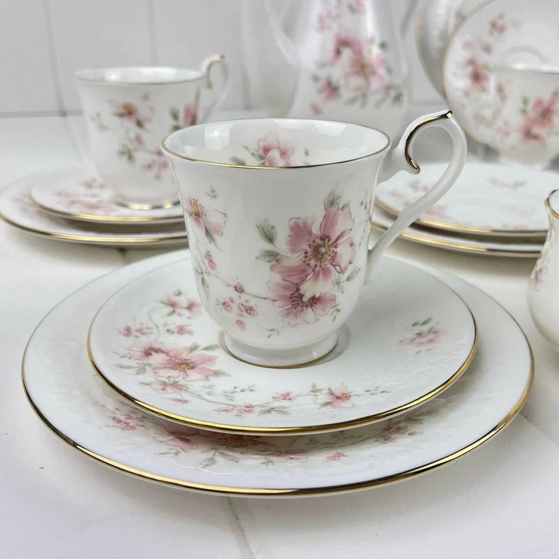 Royal Albert For all Seasons - Breath of Spring Demitasse Trio - Exquisite Homewares 