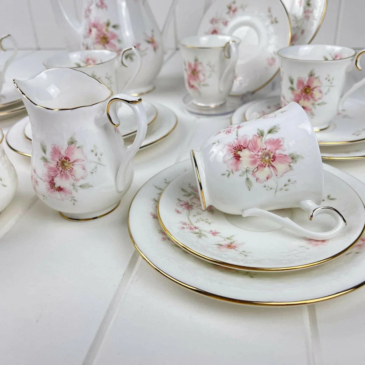 Royal Albert For all Seasons - Breath of Spring Demitasse Trio - Exquisite Homewares 