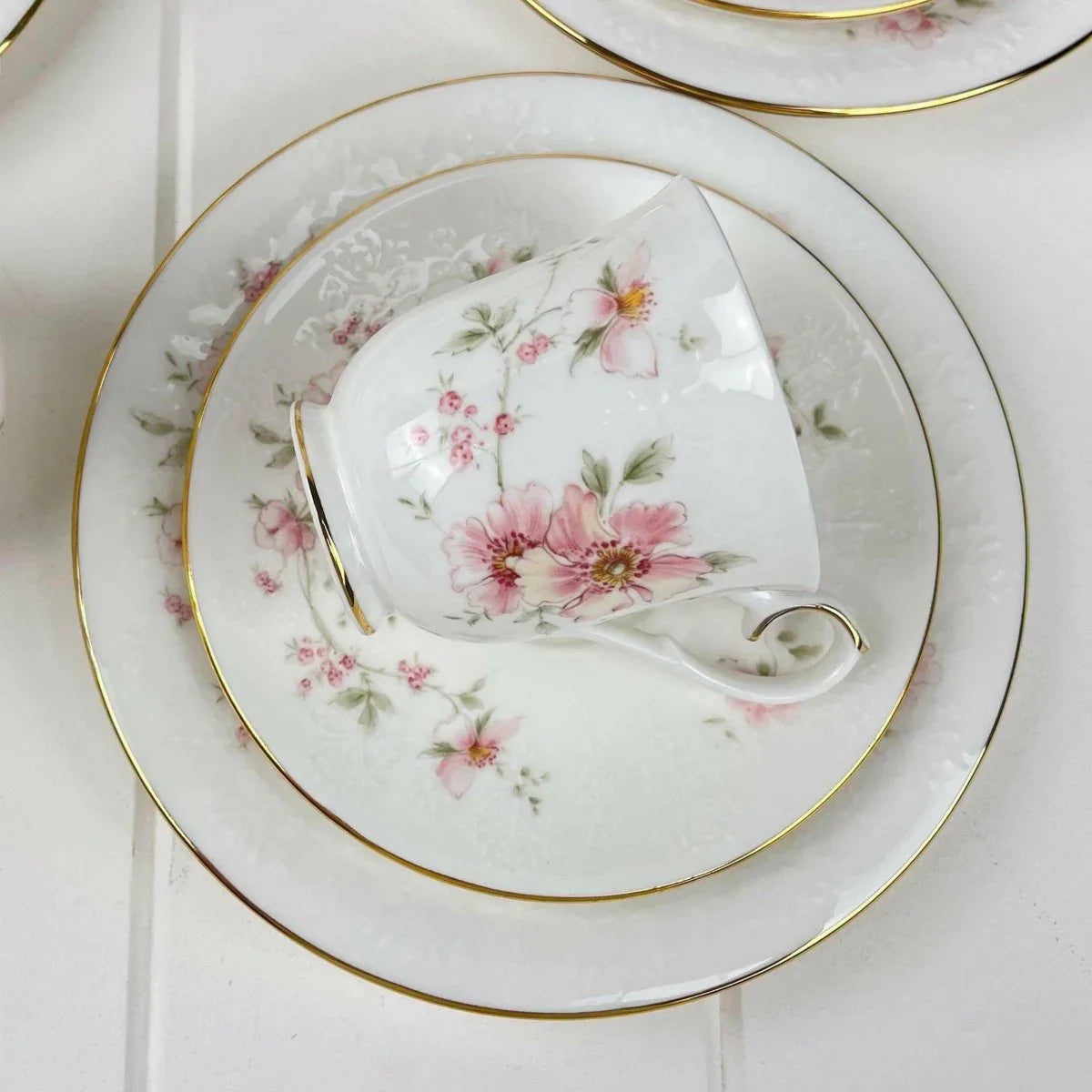 Royal Albert For all Seasons - Breath of Spring Demitasse Trio - Exquisite Homewares 
