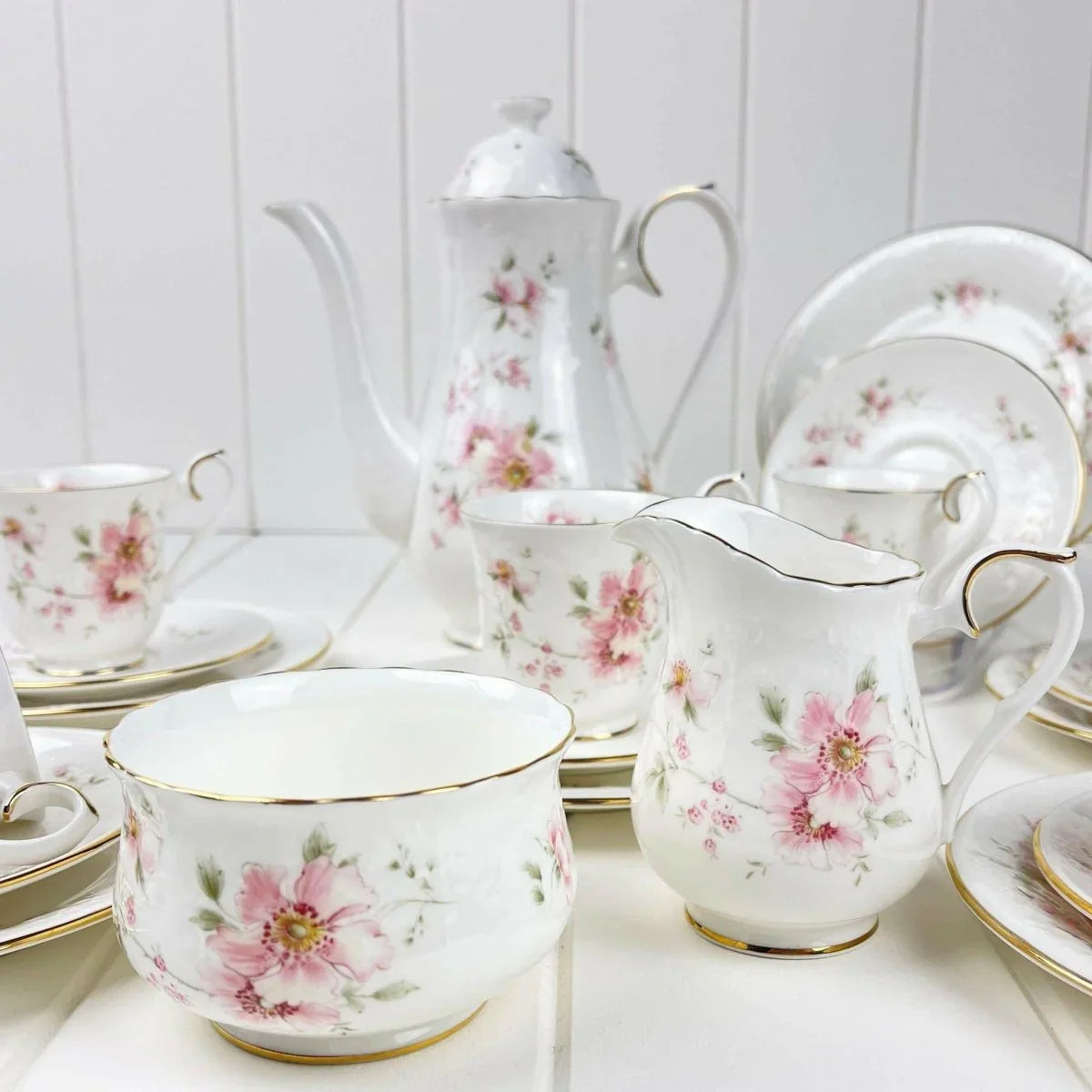 Royal Albert For all Seasons - Breath of Spring Demitasse Trio - Exquisite Homewares 