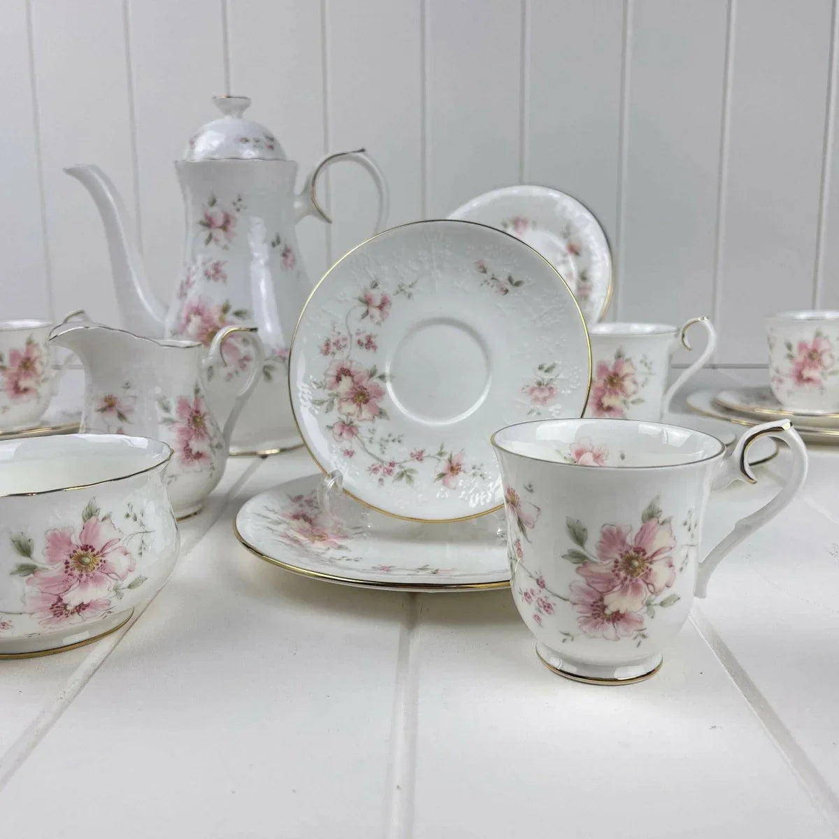 Royal Albert For all Seasons - Breath of Spring Demitasse Trio - Exquisite Homewares 