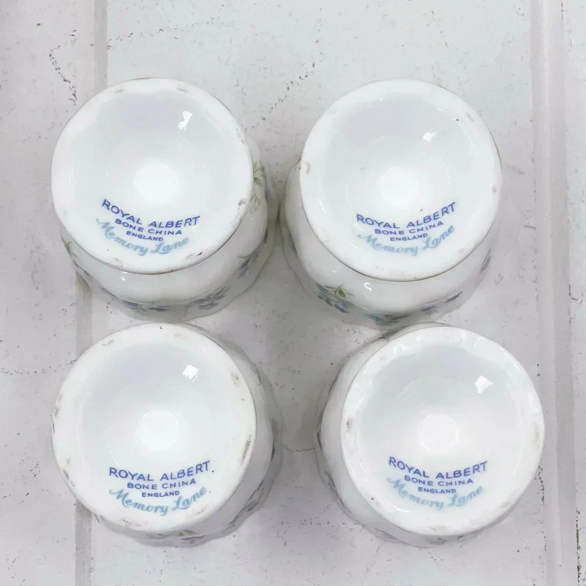 Royal Albert Memory Lane Egg Cups (set 4) - Exquisite Homewares 