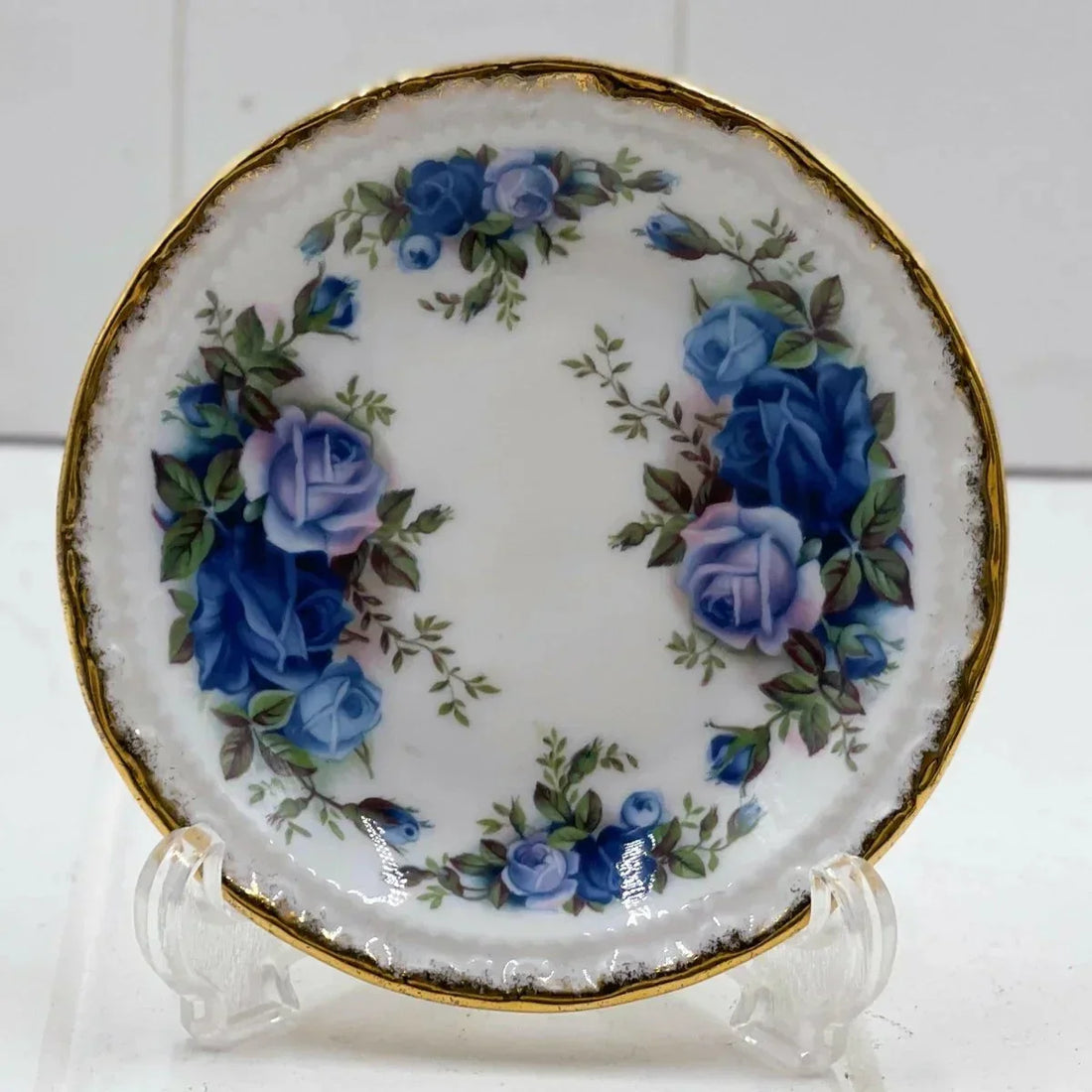 Royal Albert Moonlight Rose Butter Pat/Coaster - Exquisite Homewares 