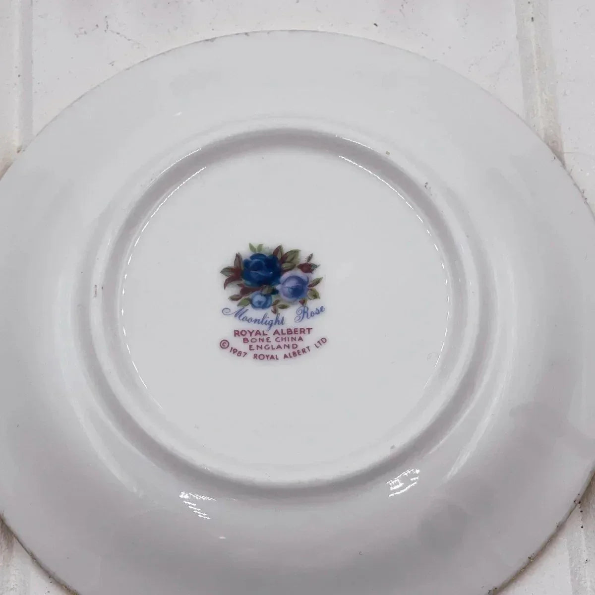 Royal Albert Moonlight Rose Butter Pat/Coaster - Exquisite Homewares 