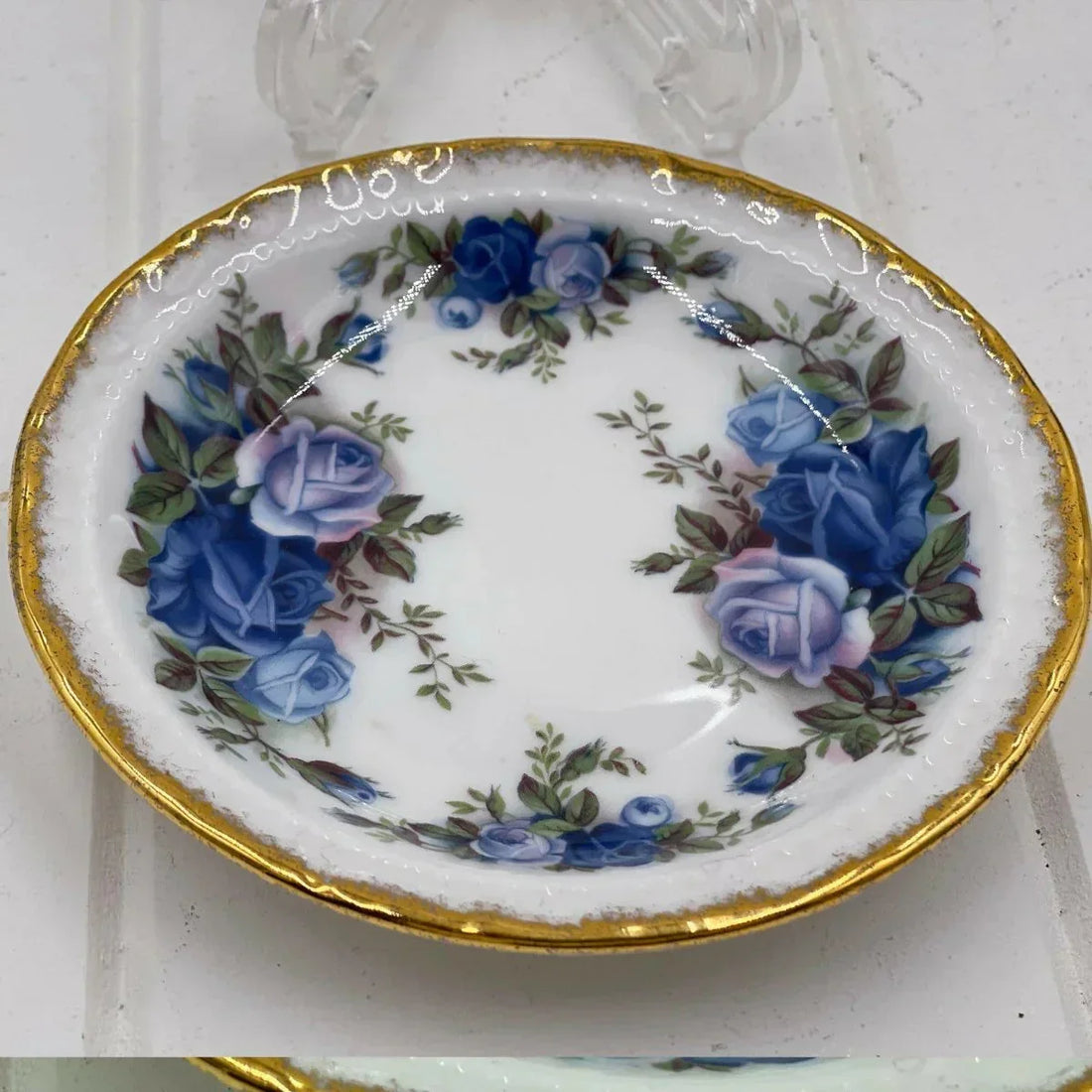 Royal Albert Moonlight Rose Butter Pat/Coaster - Exquisite Homewares 