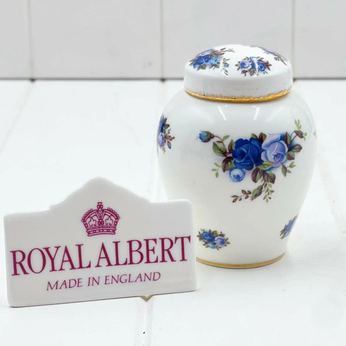 Royal Albert Moonlight Rose Small Ginger Jar - Exquisite Homewares 