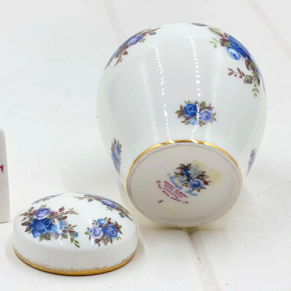 Royal Albert Moonlight Rose Small Ginger Jar - Exquisite Homewares 