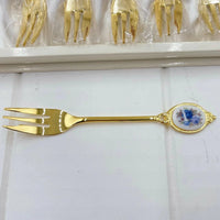 Royal Albert Moonlight Roses Cake Forks - Exquisite Homewares 