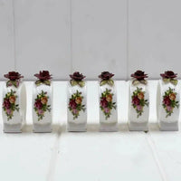 Royal Albert Old Country Rose Six Napkin Rings - Exquisite Homewares 