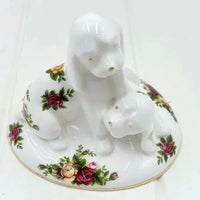 Royal Albert Old Country Roses 2 Puppy Dogs Entwined Figurine - Exquisite Homewares 