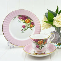 Royal Albert Old Country Roses 3 Piece Set Rose - Exquisite Homewares 