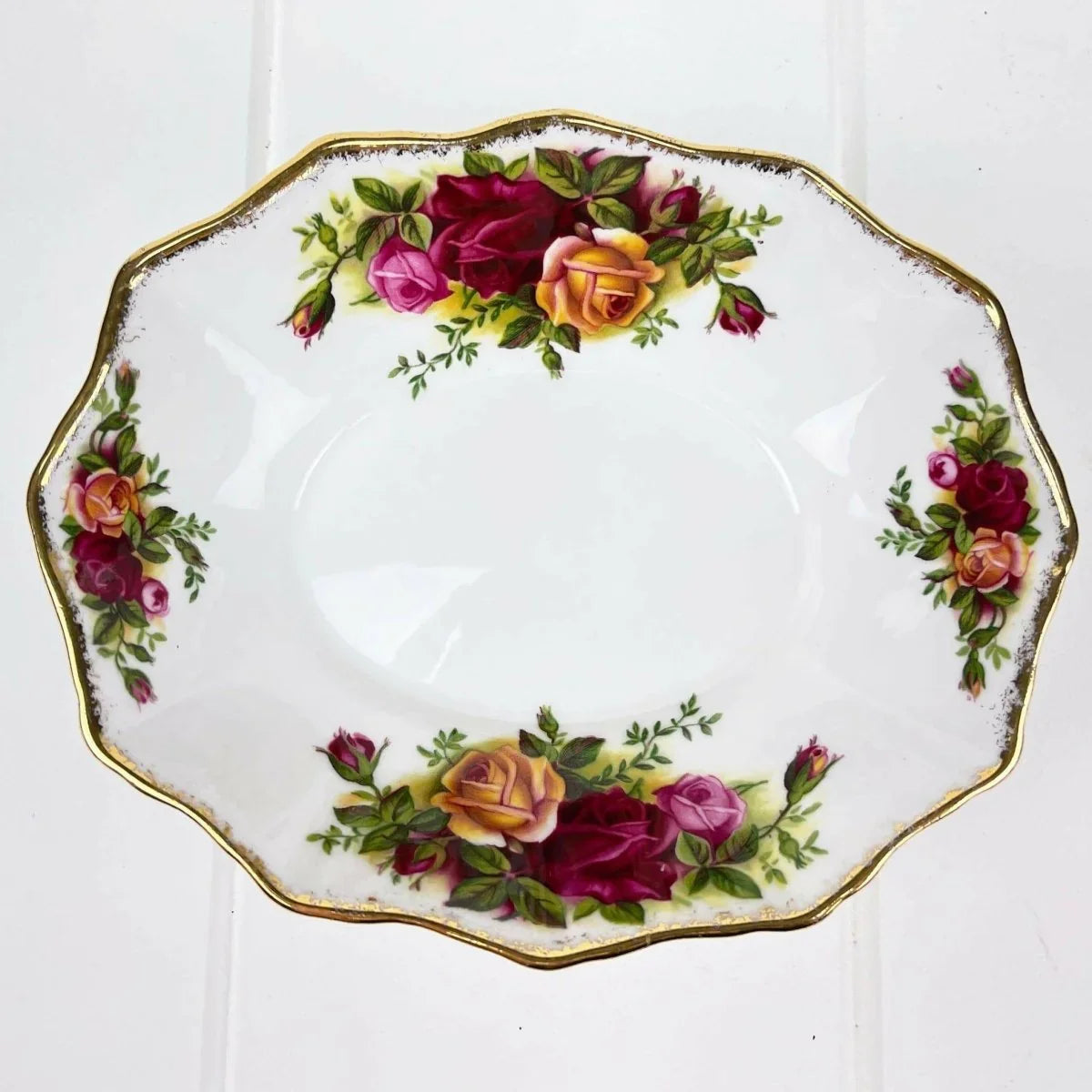 Royal Albert Old Country Roses Bon Bon / Nut Dish - Exquisite Homewares 