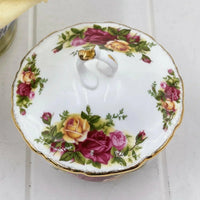 Royal Albert Old Country Roses Lidded Bowl - Exquisite Homewares 