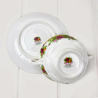 Royal Albert Old Country Roses Soup Coupe and Underplate - Exquisite Homewares 