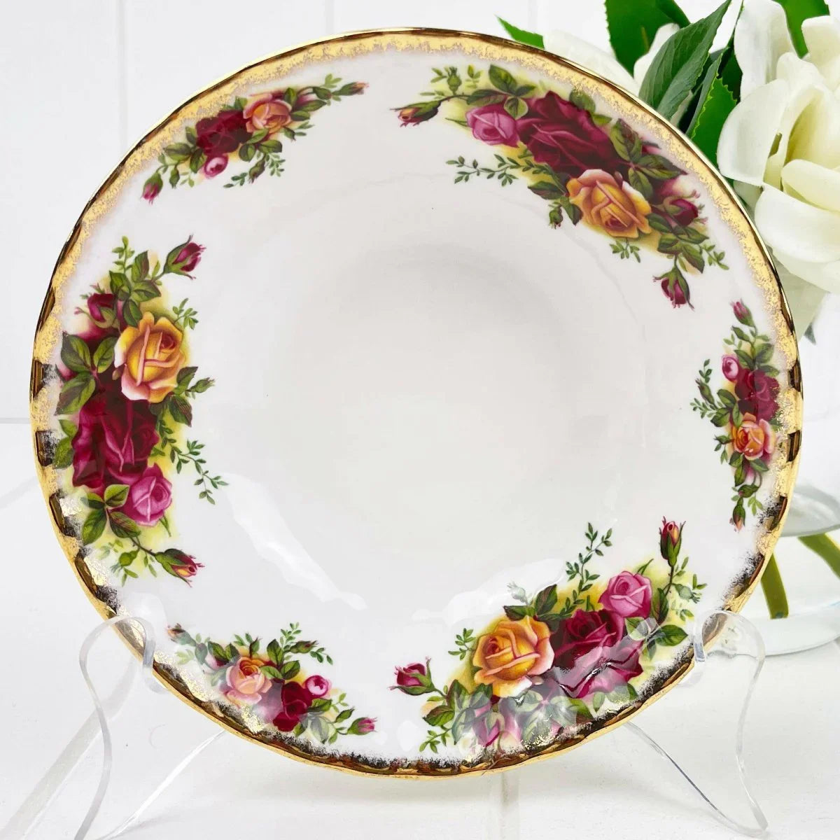 Royal Albert Old Country Roses Soup or Cereal Bowl - Exquisite Homewares 