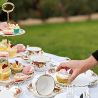 Royal Albert Old Country Roses Tabbed Cake Plate - Exquisite Homewares 