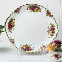 Royal Albert Old Country Roses Tabbed Cake Plate - Exquisite Homewares 