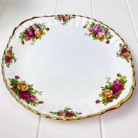 Royal Albert Old Country Roses Tabbed Cake Plate - Exquisite Homewares 