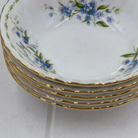Royal Albert Vintage Flower of the Month July Set/5 Sweets Bowls - Made in England - Exquisite Homewares 