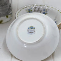 Royal Albert Vintage Flower of the Month July Set/5 Sweets Bowls - Made in England - Exquisite Homewares 
