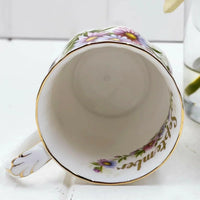 Royal Albert Vintage Flower of the Month Mug - September - Exquisite Homewares 
