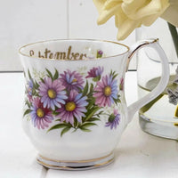 Royal Albert Vintage Flower of the Month Mug - September - Exquisite Homewares 