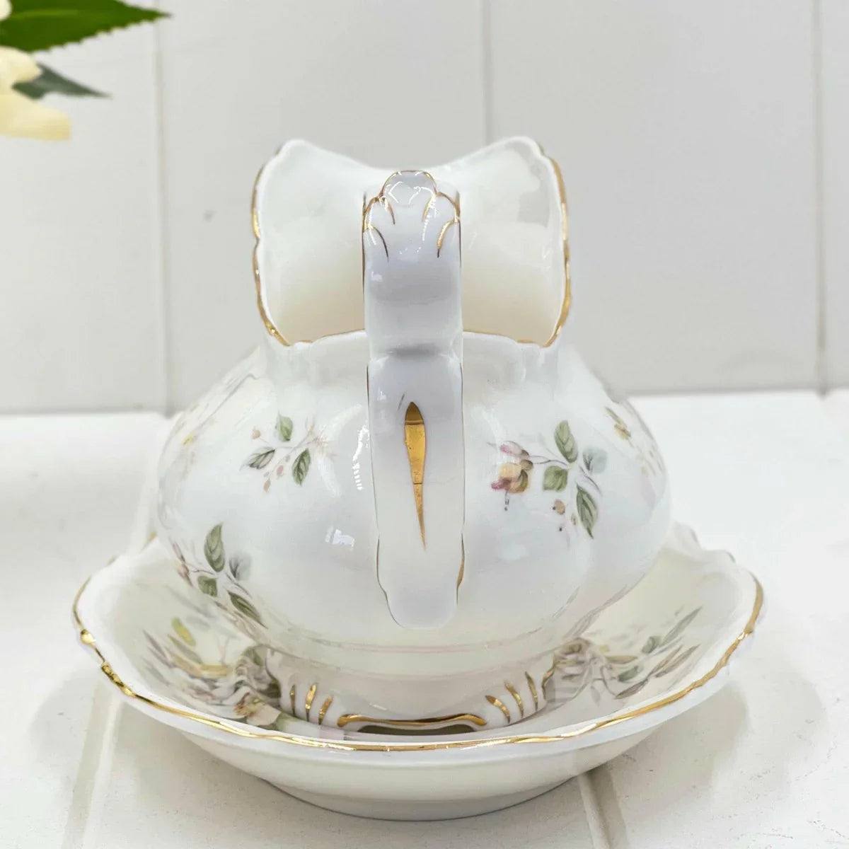 Royal Albert Vintage Haworth Gravy Boat and Saucer - Exquisite Homewares 