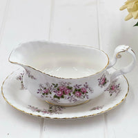Royal Albert Vintage Lavender Rose Gravy Boat - Exquisite Homewares 