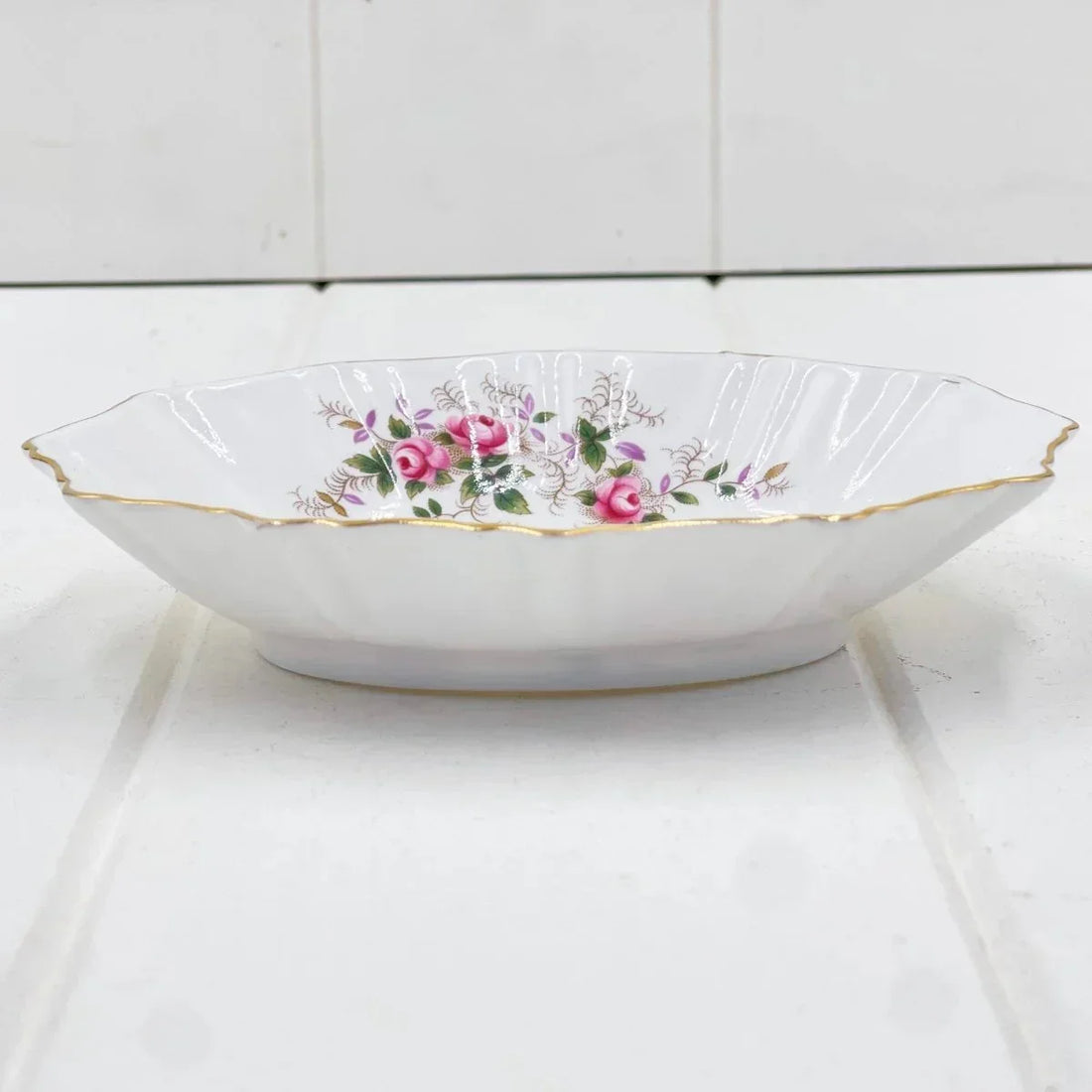 Royal Albert Vintage Lavender Rose Nut Dish - Exquisite Homewares 