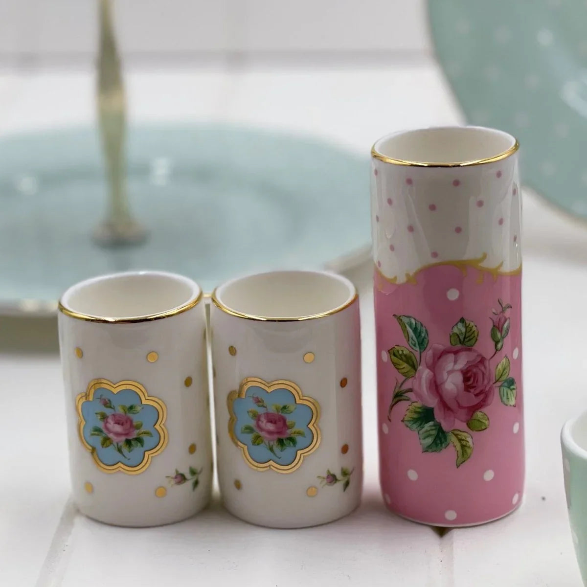 Royal Albert Vintage Mix Vase Set - Exquisite Homewares 