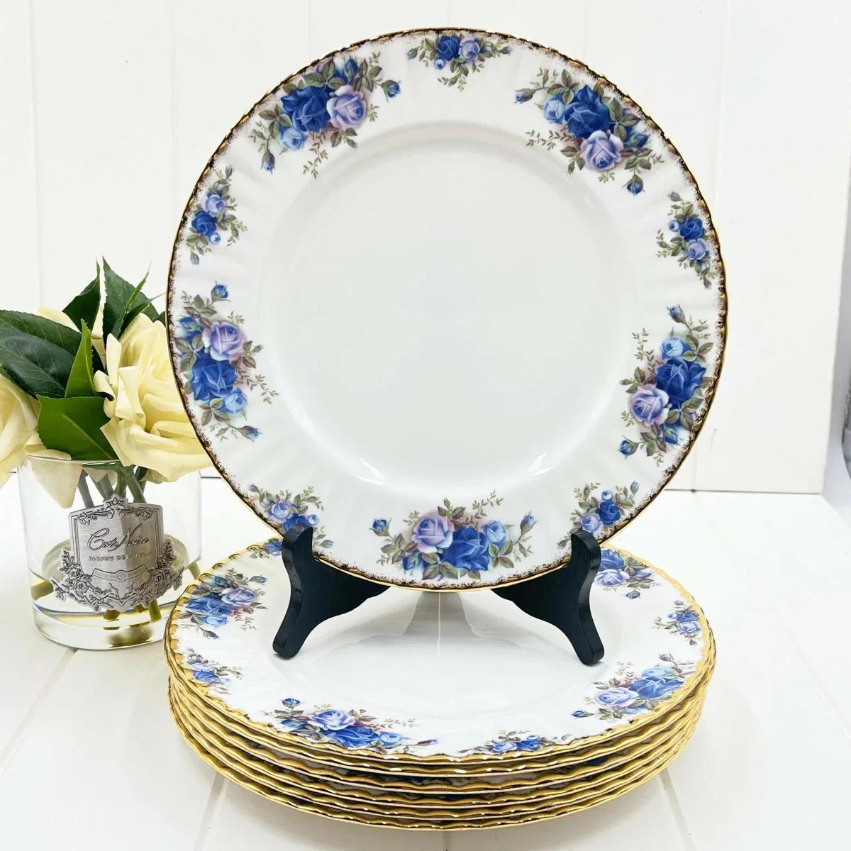 Royal Albert Vintage Moonlight Rose Dinner Plate - Exquisite Homewares 