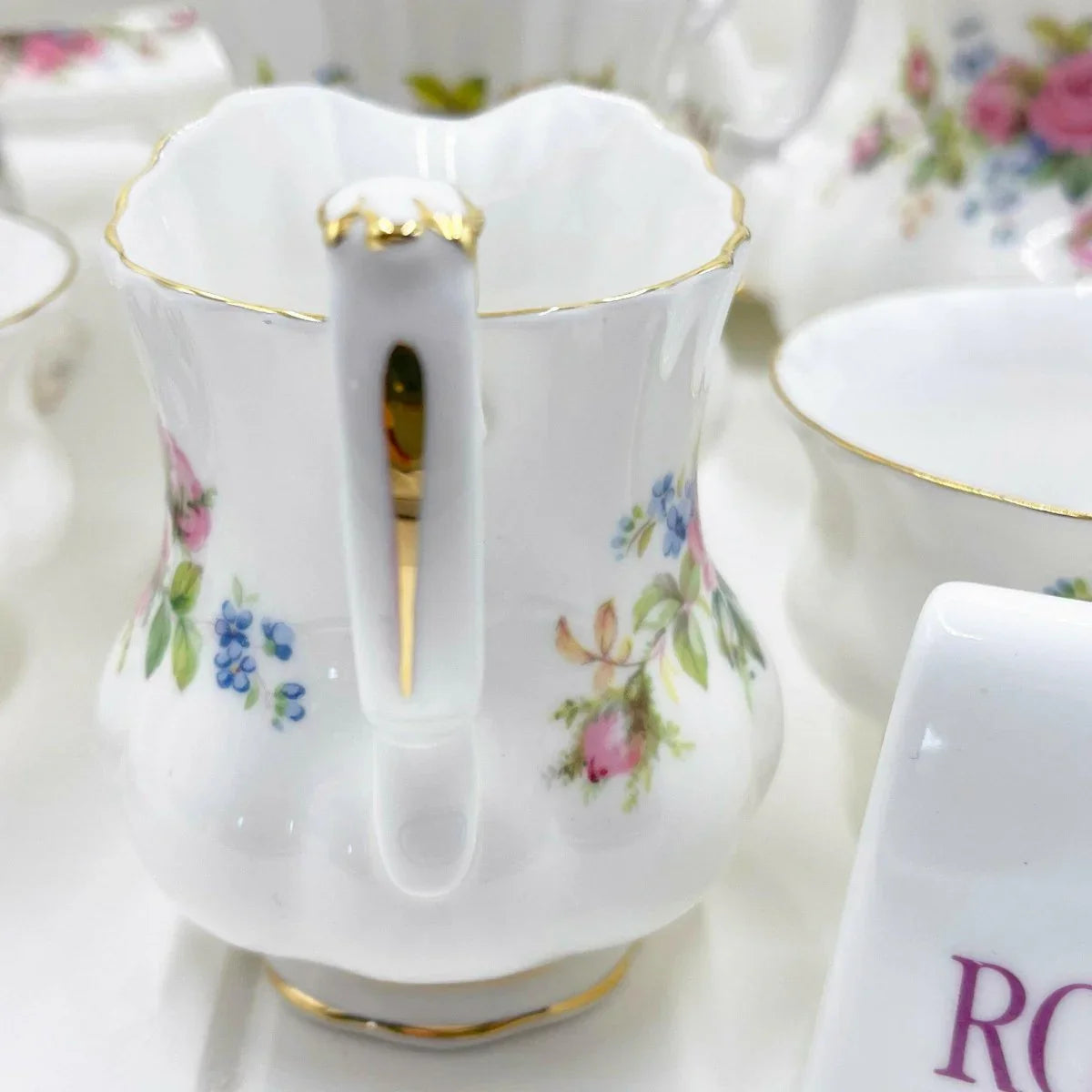 Royal Albert Vintage Moss Rose Creamer - Exquisite Homewares 