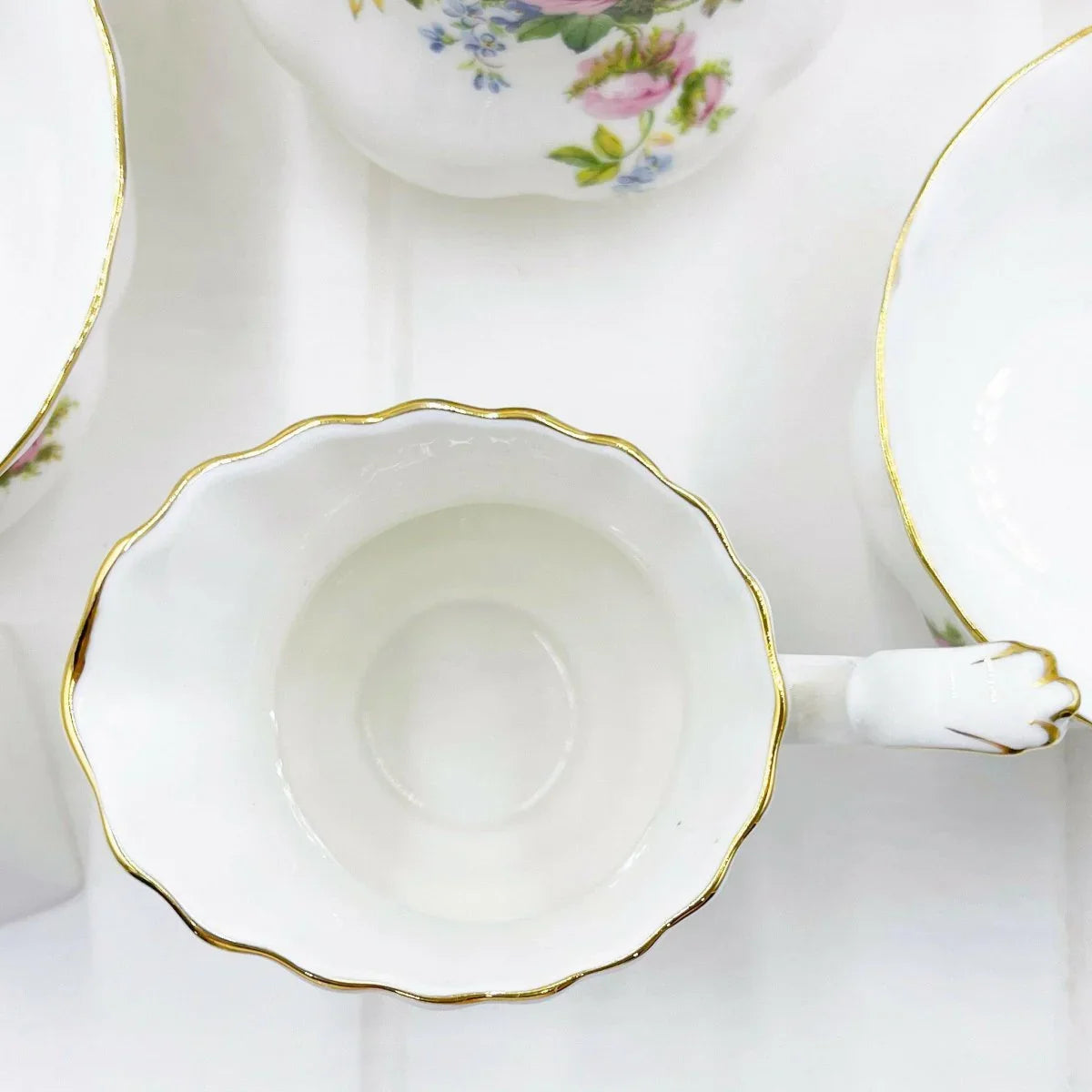 Royal Albert Vintage Moss Rose Creamer - Exquisite Homewares 