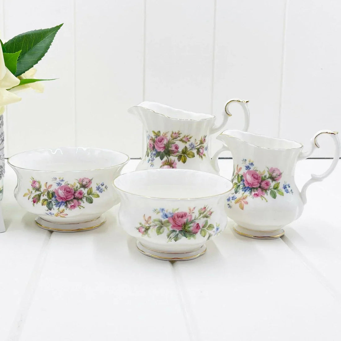 Royal Albert Vintage Moss Rose Creamer - Exquisite Homewares 