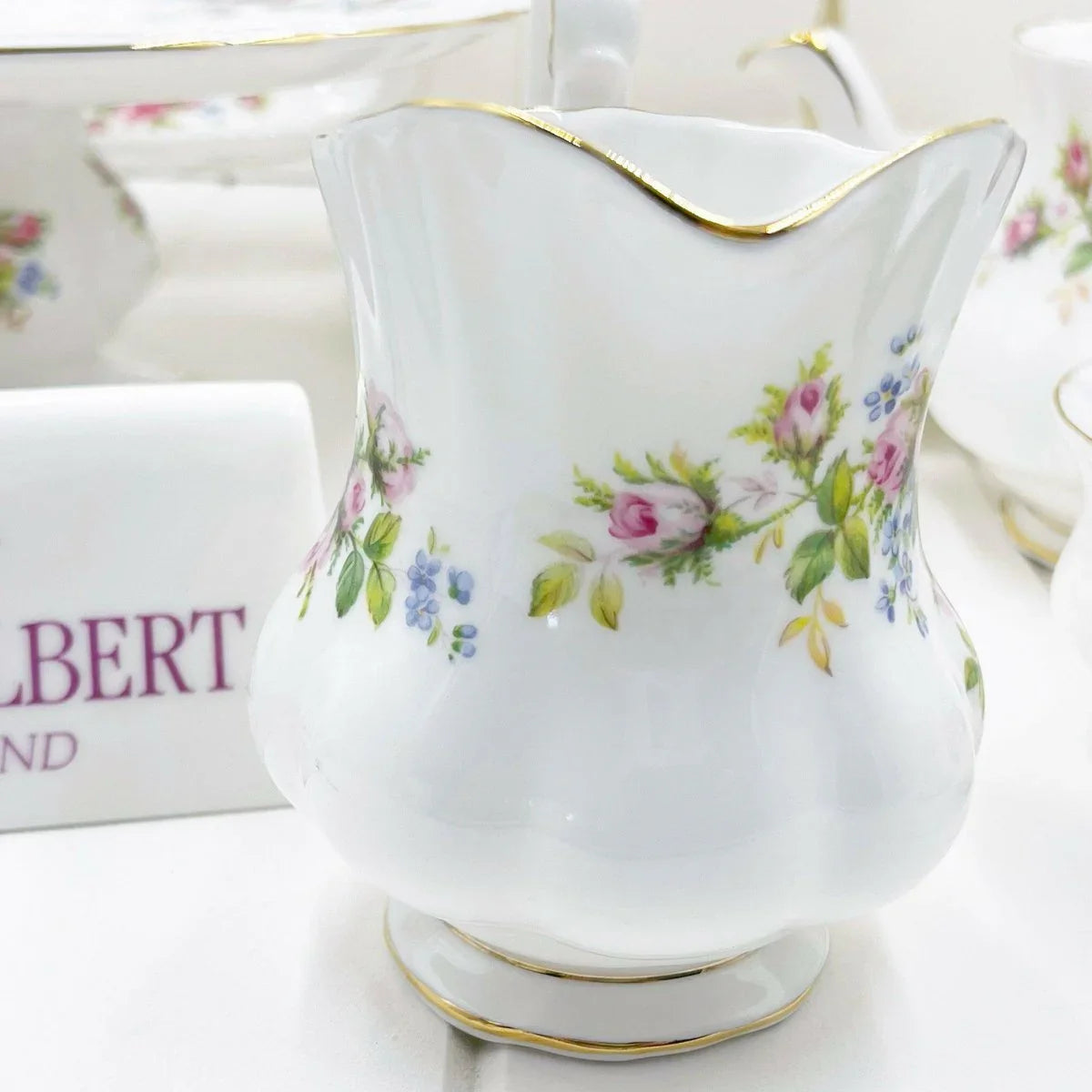 Royal Albert Vintage Moss Rose Creamer - Exquisite Homewares 