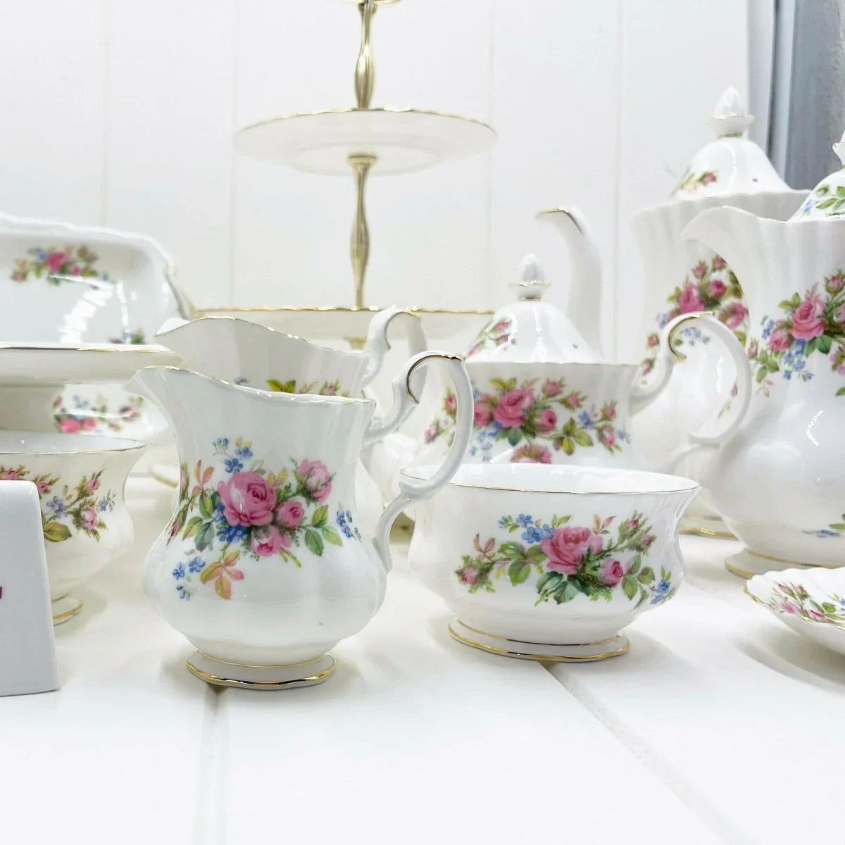 Royal Albert Vintage Moss Rose Creamer - Exquisite Homewares 