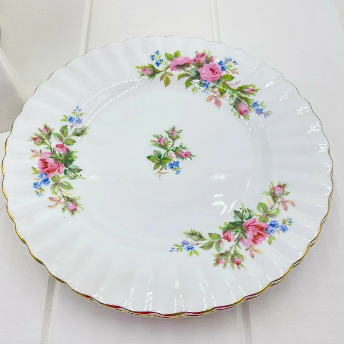 Royal Albert Vintage Moss Rose Salad Plate - Exquisite Homewares 