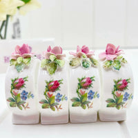Royal Albert Vintage Moss Rose Set of 4 Napkin Rings - Exquisite Homewares 