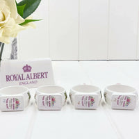 Royal Albert Vintage Moss Rose Set of 4 Napkin Rings - Exquisite Homewares 