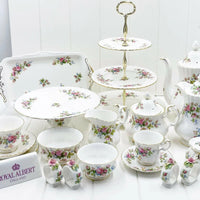 Royal Albert Vintage Moss Rose Set of 4 Napkin Rings - Exquisite Homewares 