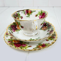 Royal Albert Vintage Old Country Roses Avon Shape Trio - Exquisite Homewares 