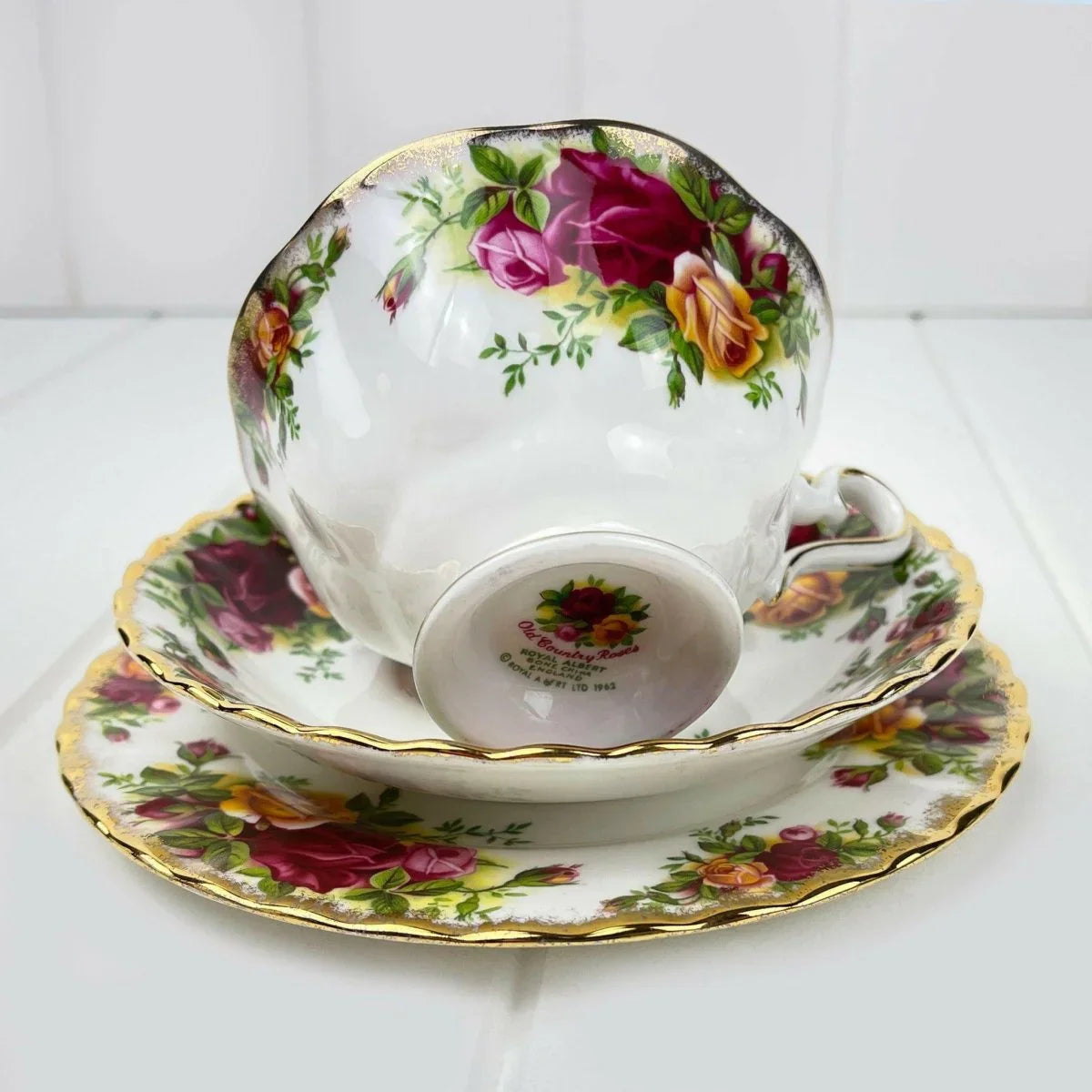 Royal Albert Vintage Old Country Roses Avon Shape Trio - Exquisite Homewares 
