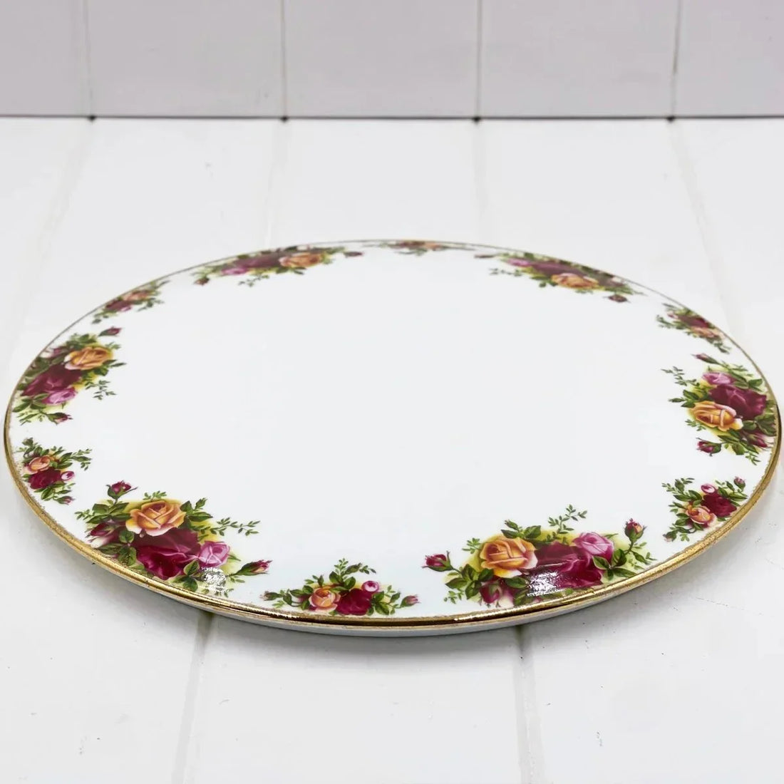 Royal Albert Vintage Old Country Roses Domed Cake Plate - Exquisite Homewares 