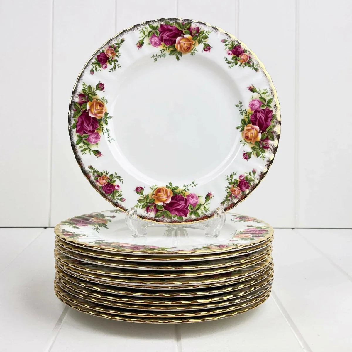 Royal Albert Vintage Old Country Roses Entree Plate - Exquisite Homewares 
