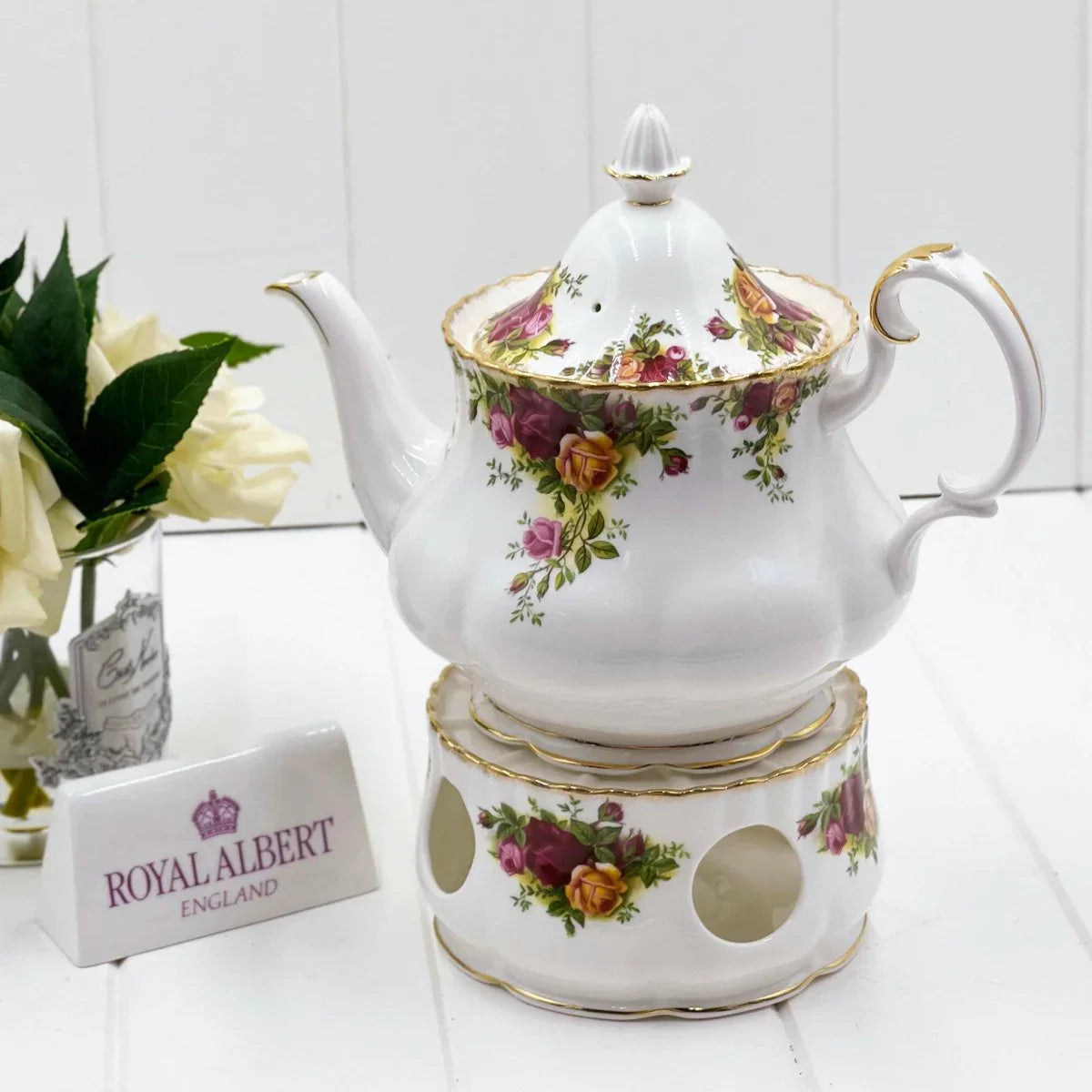 Royal Albert Vintage Old Country Roses Large Teapot - Exquisite Homewares 