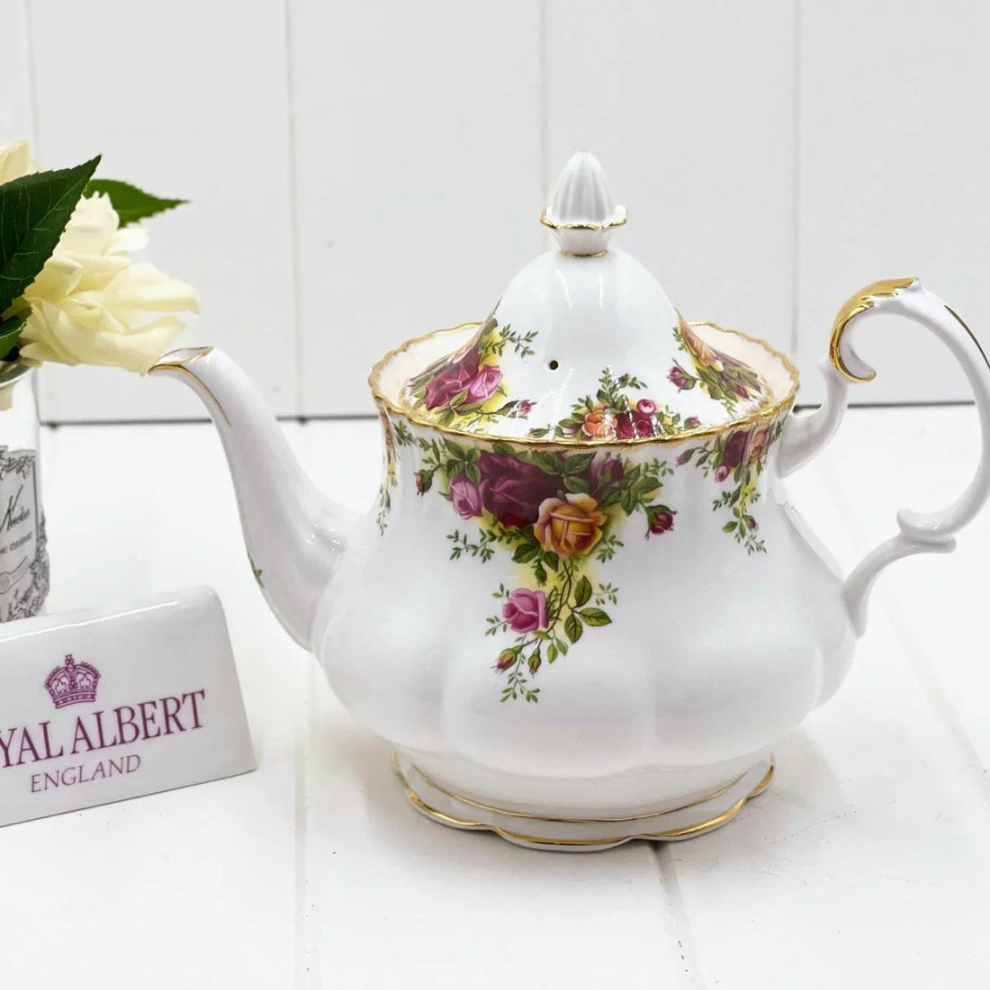Royal Albert Vintage Old Country Roses Large Teapot - Exquisite Homewares 